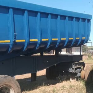 Henred Fruehauf Drawbar Tipper Trailer / Sleepwa