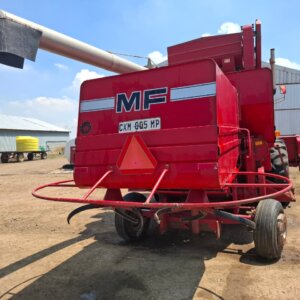 Alternative view of Massey Ferguson 550 Stroper / Combine Harvester with 4 Row Heaser and 2 Fine Grain Tables