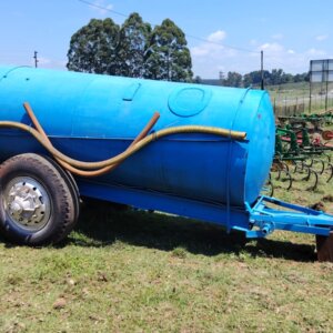 5 000L Enkel As Watertenk Sleepwa / Single Axle Water Tank Trailer