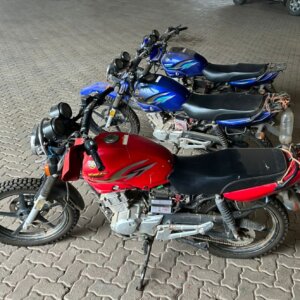 3x Yamaha YBR125G Motorcycles / Motorfietse