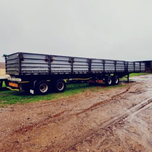 6x3 SA Truck Bodies Side Tipper Trailer / Sleepwa