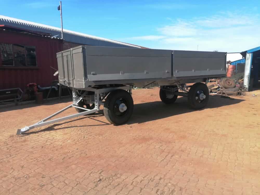 Dubbel As Dropside Farm Trailer / Plaas Sleepwa