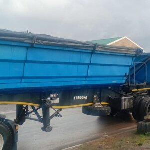 45 Cube SA Truck Bodies Side Tipper Trailer / Sleepwa