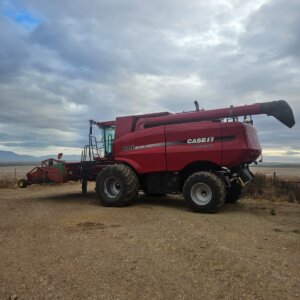 Case 8010 Stroper / Combine Harvester with Pickup Header
