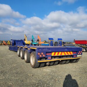 4 As / Axle Henred Fruehauf Gooseneck Platbak Sleepwa / Flatbed Trailer