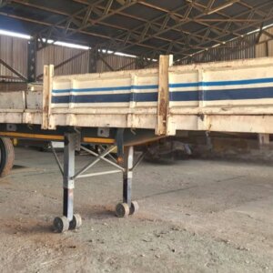1973 Broderick Double Axle Flatbed Trailer / Dubbelas Platbed Sleepwa