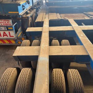 70 Ton 3 Axle Springs Flatbed Trailer / Sleepwa