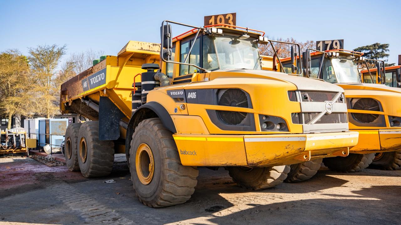 3 x Volvo A40G Articulated Dump Truck / Trok